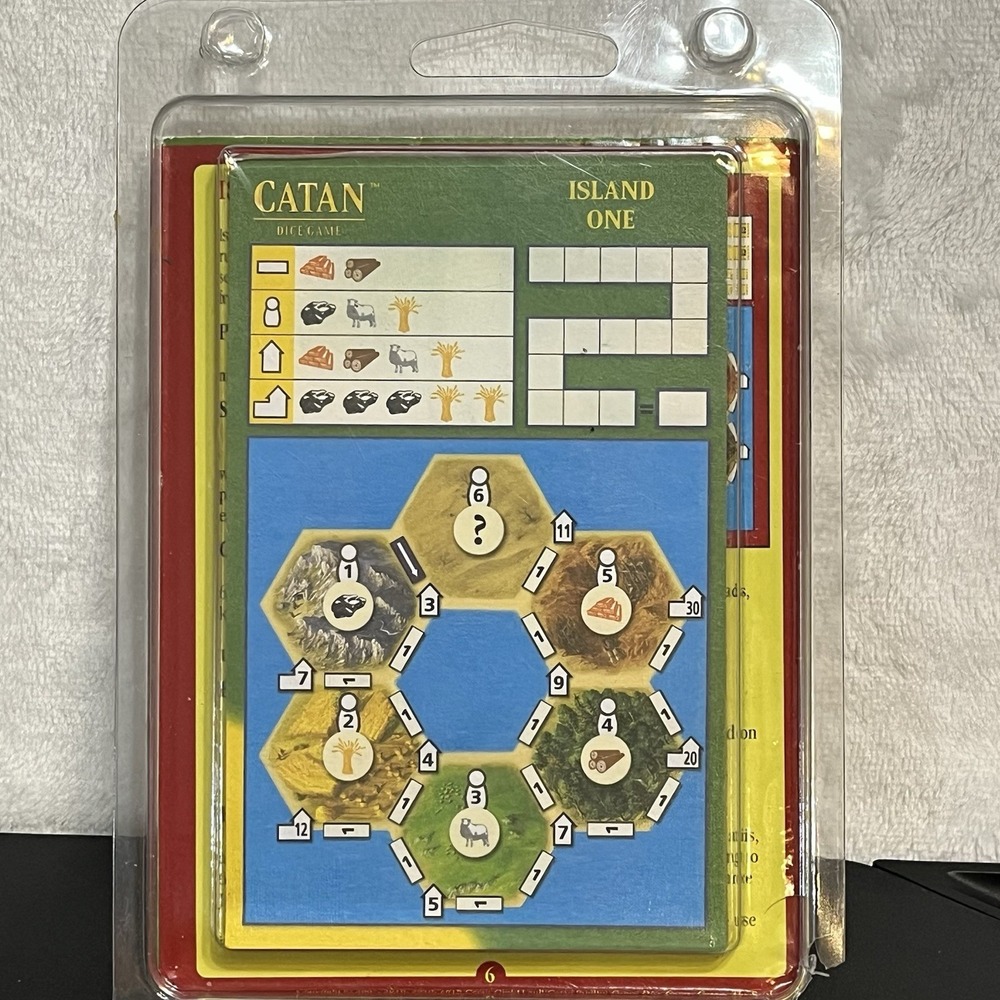Catan Dice Game ISLAND ONE 6 Dice